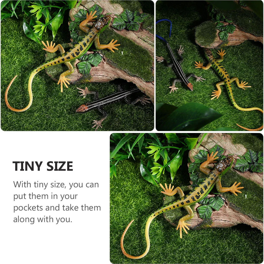 Faux lézard réaliste en plastique pour la décoration, figurine de reptile, animaux de compagnie, modèles de farce, jouets délicats