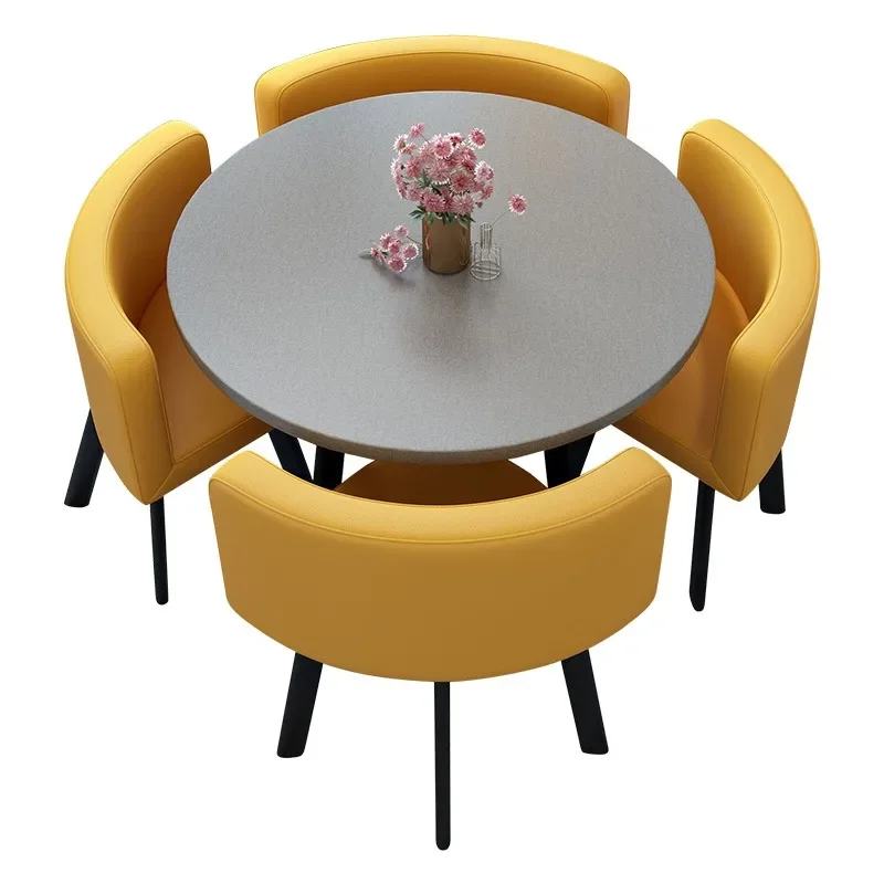 Negotiation guest table and chair combination small apartment dining table home