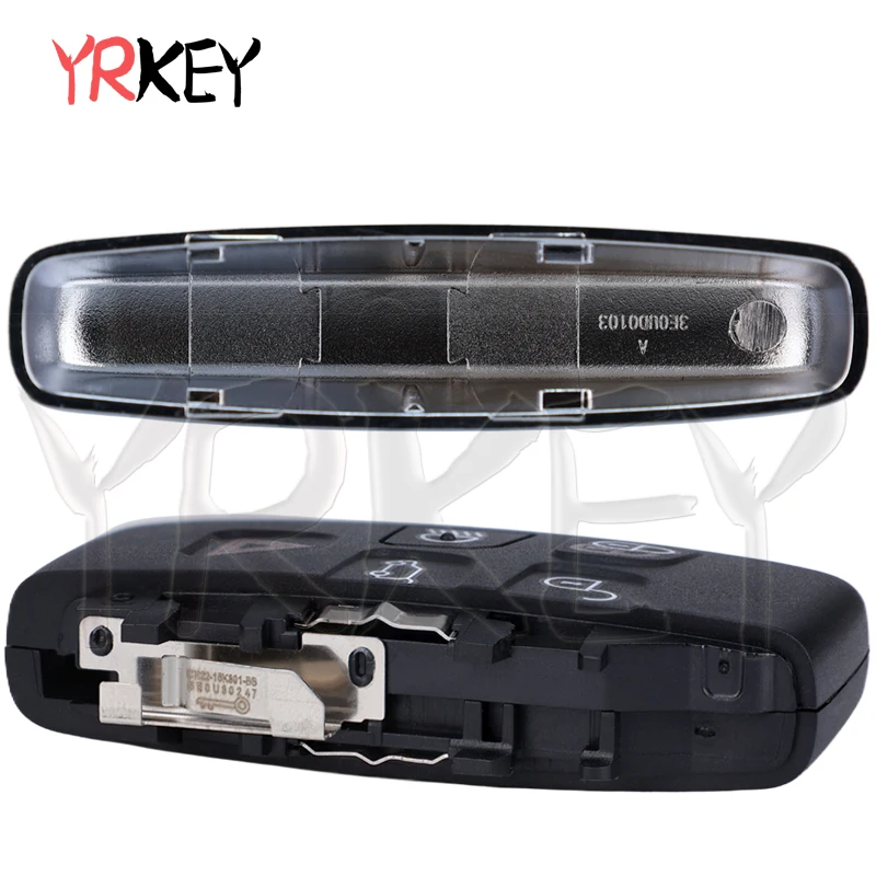 YRKEY - Smart Remote Car Key for Land Rover for Jaguar XJL XF F-type 2013-2017 ID49 Chip 315/433mhz 5 Buttons FCC:KOBJTF10A