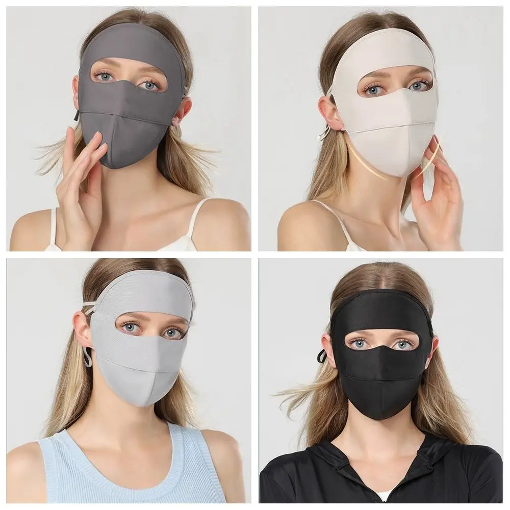 Maschera per la protezione solare estiva all'aperto maschera di seta di ghiaccio sottile traspirante copertura integrale maschera per la protezione solare maschera per la protezione solare