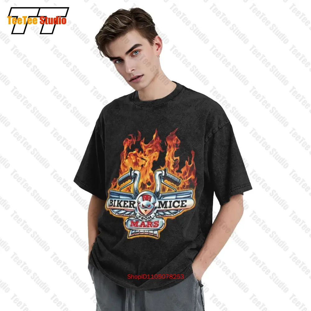Biker Mice From Mars Retro Cartoon Short Sleeve Tee Oversized T-Shirt 4AZU Shirt Gym Men - Image 3