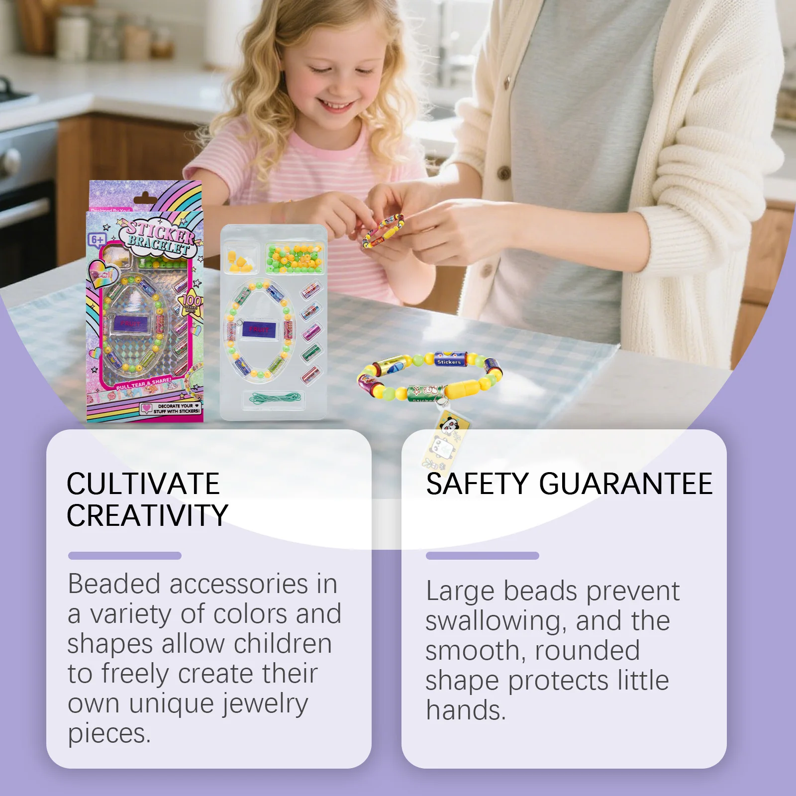 Kids Arts And Crafts children fashion Kit Making Bracelets Friendship Bracelet Kit Letter Beads For Making Jewelry Crafts Gifts