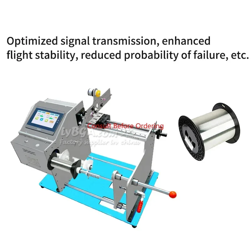 LY FCW-30 Bobina in fibra ottica Avvolgitrice 30 km Lunghezza Rotolo Bobina Larghezza massima 400 mm Diametro 300 mm Compatibile per filo da 0,025 mm