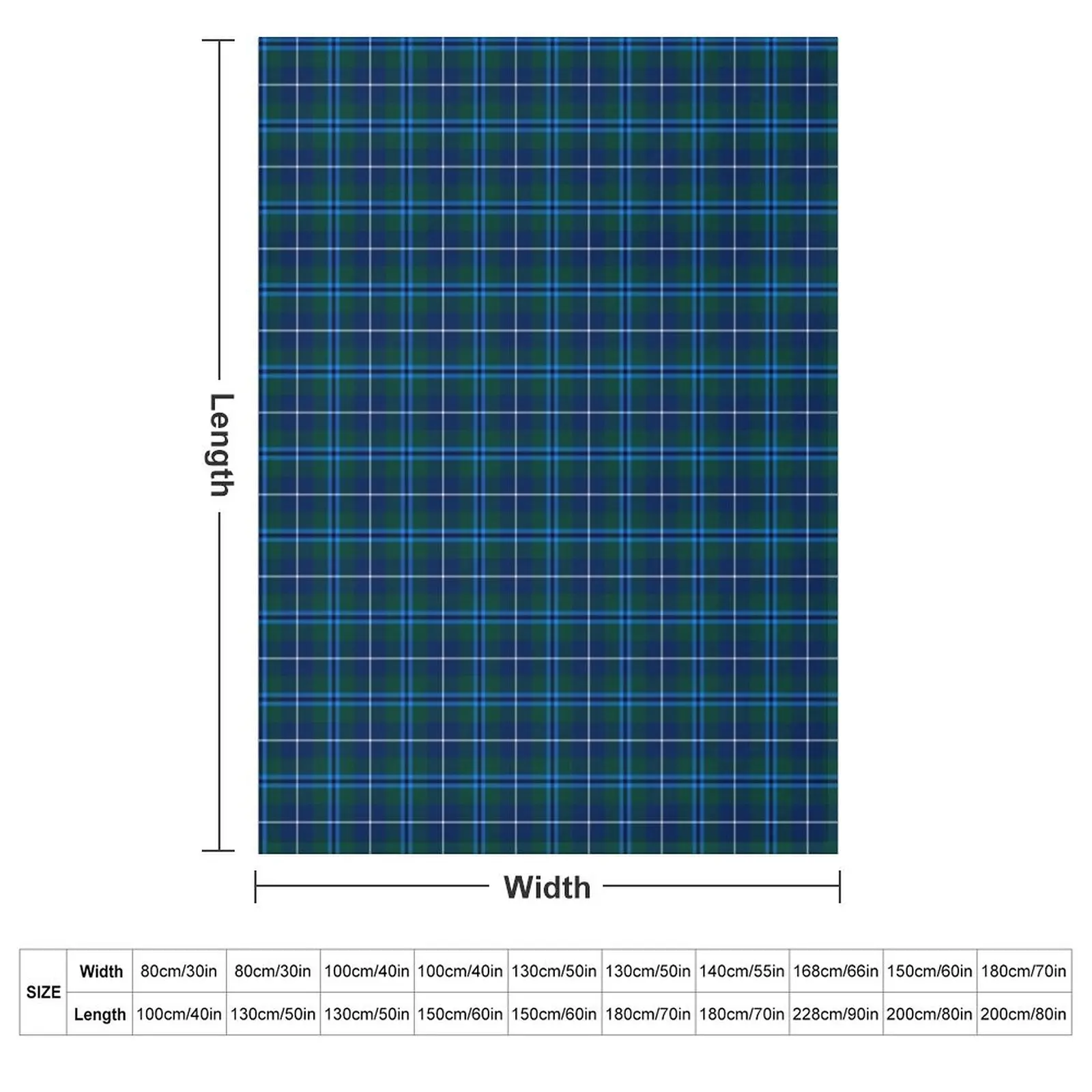 Clan Douglas Tartan Throw Blanket warm winter Bed decorative Blankets