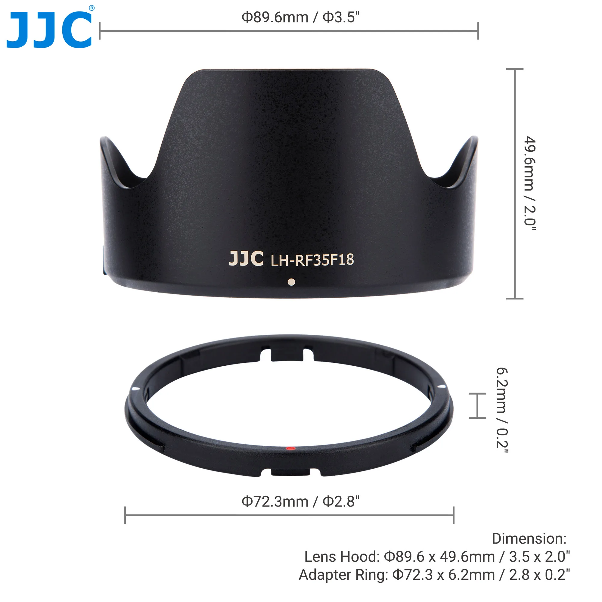 JJC RF 35mm Fiore Paraluce Ombra per Canon RF 35mm F1.8 MACRO IS STM Lente Sostuisce Canon EW-52 Paraluce Per Canon EOS R6 R5 RP R 44 JJC RF 35mm Fiore Paraluce Ombra per Canon RF 35mm F1.8 MACRO IS STM Lente Sostuisce Canon EW-52 Paraluce Per Canon EOS R6 R5 RP R 44