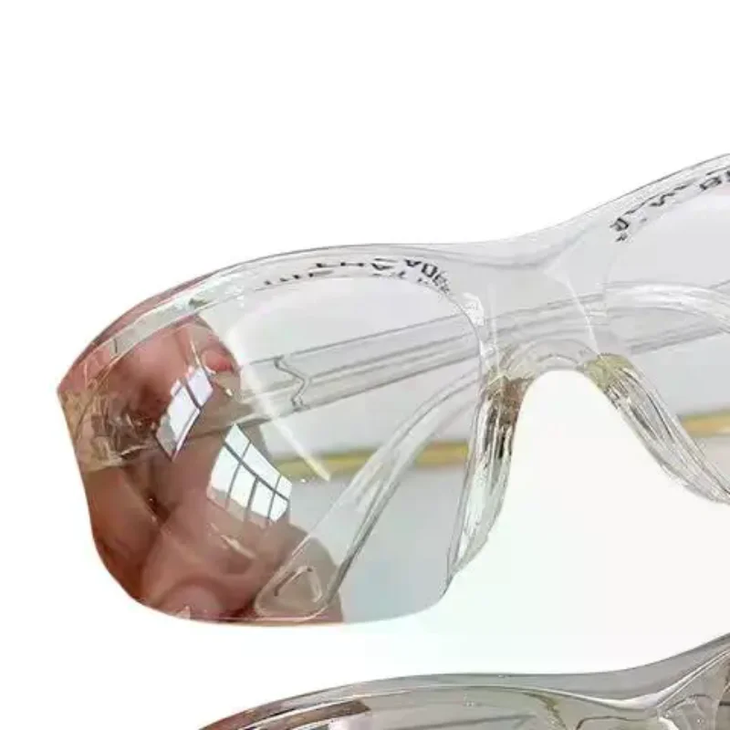 1Pcs UV400 Safety Goggles, Dustproof Anti-Fog Windproof Clear Anti-Splash Protective Glasses for Men