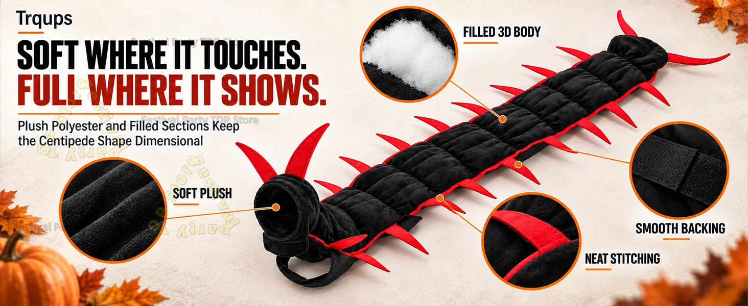 Halloween Centipede Pet Costumes