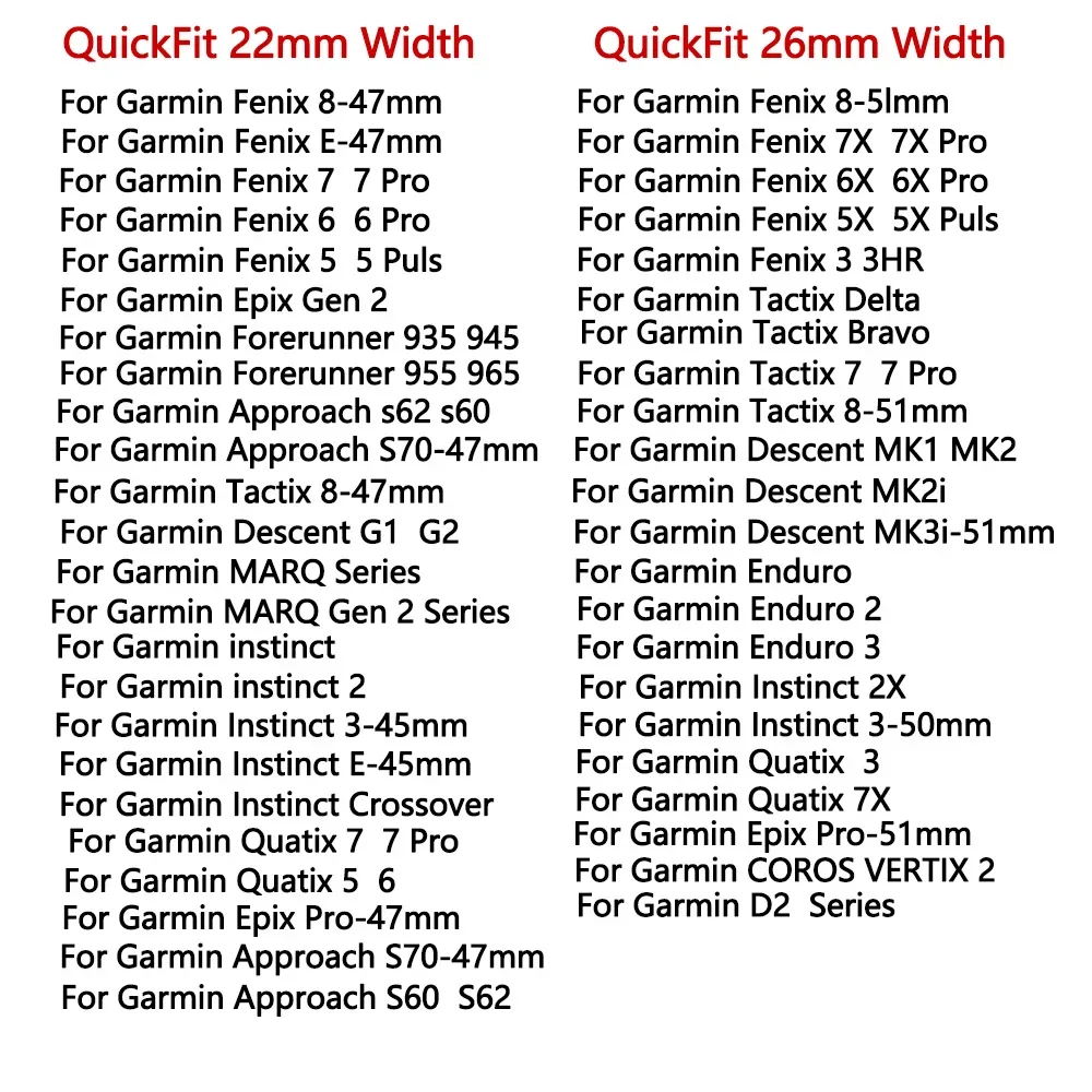 Per Garmin Fenix 8-47/51mm7X 7 6 6X Pro/5X 5 Plus Sapphire Solar Watch Strap Bracciale Quickfit 26 / 22mm Cinturino in silicone