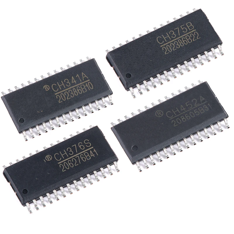 1PCS CH341A CH341B CH374S CH375A CH375B CH376S CH421A CH451S CH452A CH453S CH454S  SOP-28  The USB bus interface chip