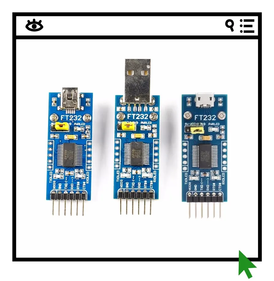 

Модуль последовательного порта USB-UART с чипом FT232RL, плата для обновления прошивки модуля связи USB-TTL