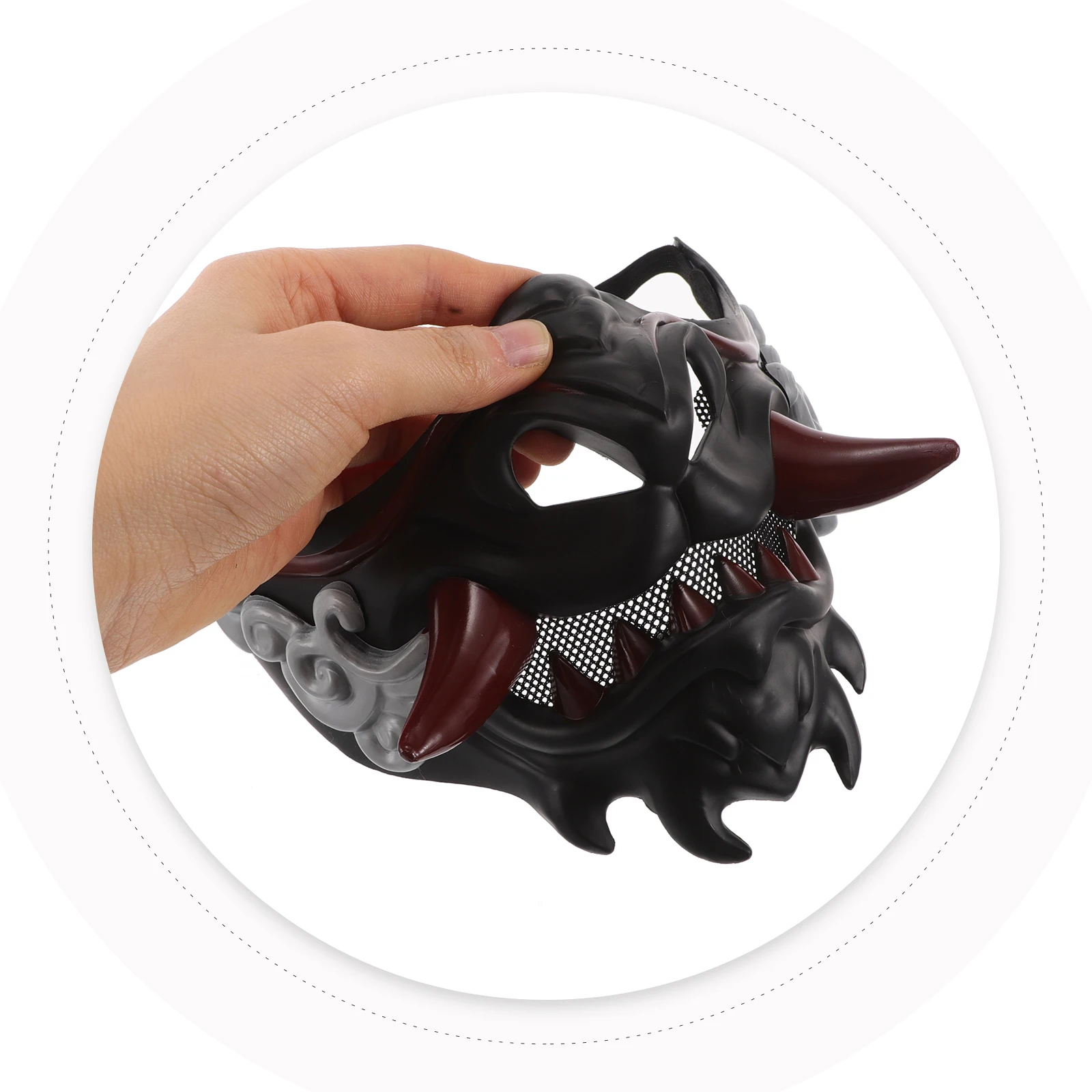 Unikatowa Maska Samuraj Maska na Twarz Cosplay Makijaż Impreza Cosplay Maska Samuraja Impreza Maska Samuraja Występ Sceniczny Japońska Maska Dramatyczna