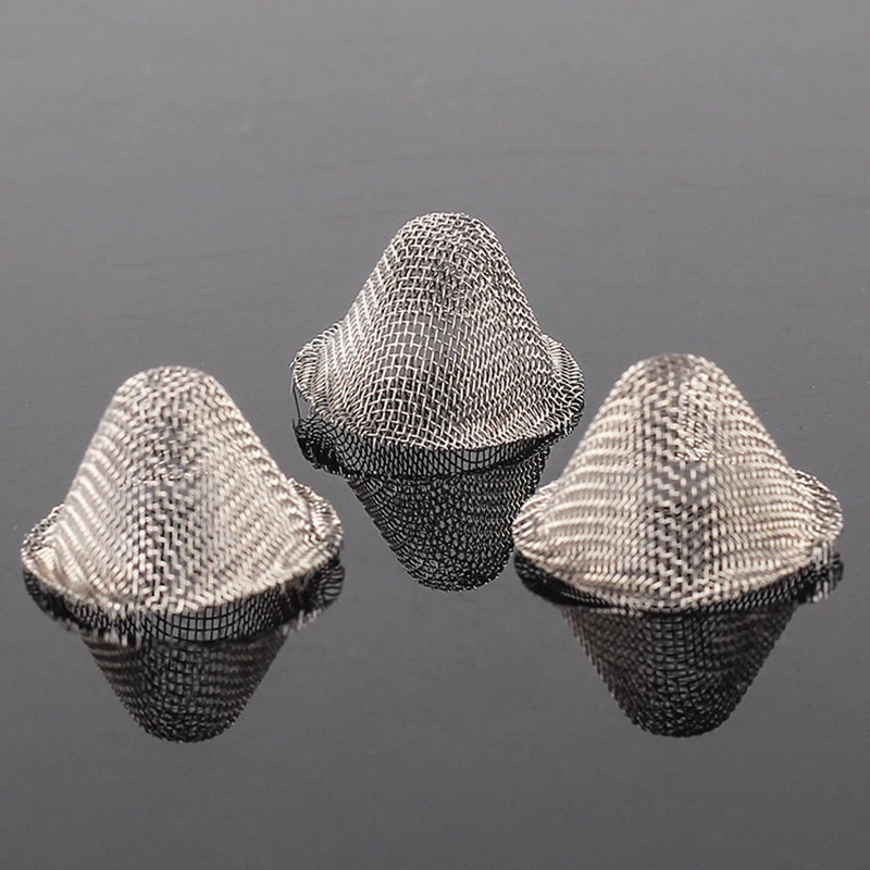 10/20Pcs Tobacco Smoking Pipe Metal Filter Ball Stainless Steel Screen Pipes Tube Cap Filter Mesh Household Tobacco Accessories