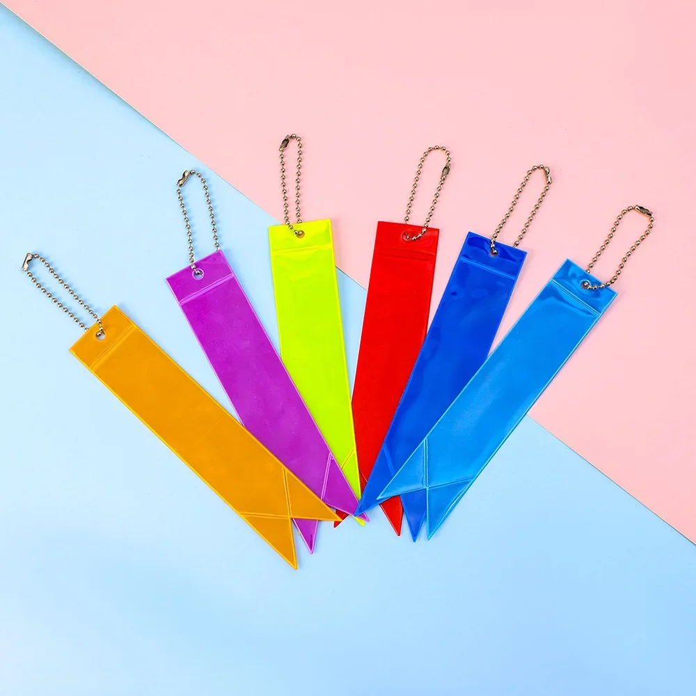 Pendente fluorescente do saco do PVC, Streamer reflexivo Keychain