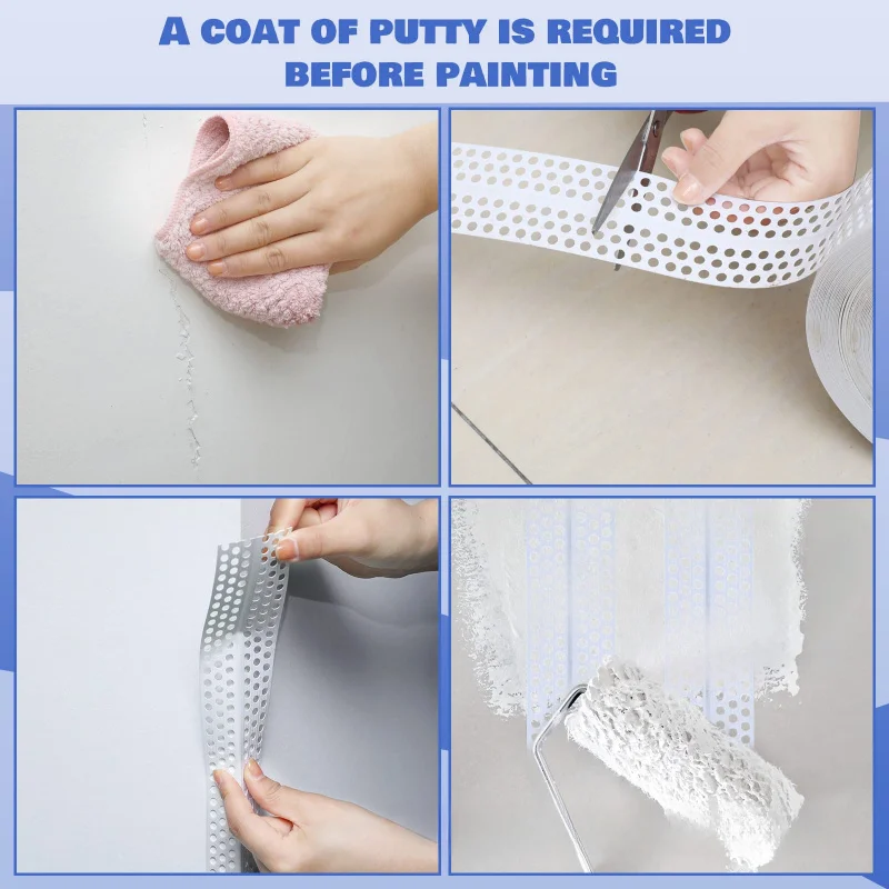 شريط واقي زوايا PVCS ذاتي اللصق للزوايا الداخلية والخارجية، شريط تماس فائق اللصق لزوايا السقف، إصلاح التماس T