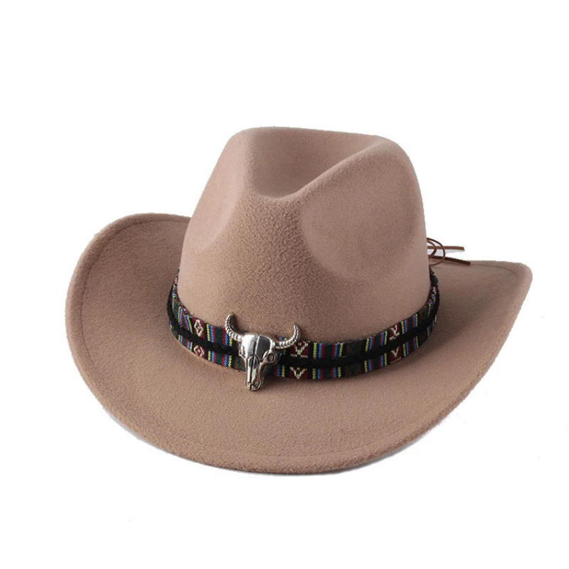

Womens Mens Western Cowboy Hat with Adjustable Wide Brim Cowboy Jazz Hat Solid Color Party Cosplay Outdoor Sunshade Hat