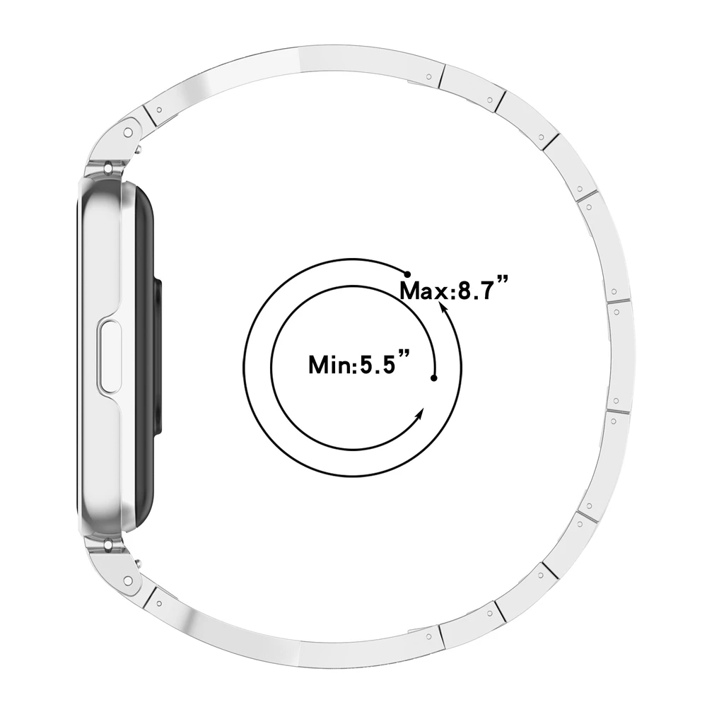 سوار ساعة معدني مرصع بالماس لشريط سامسونج ، حزام بإطار ساعة ، بديل من الفولاذ المقاوم للصدأ ، Galaxy Fit3 ،