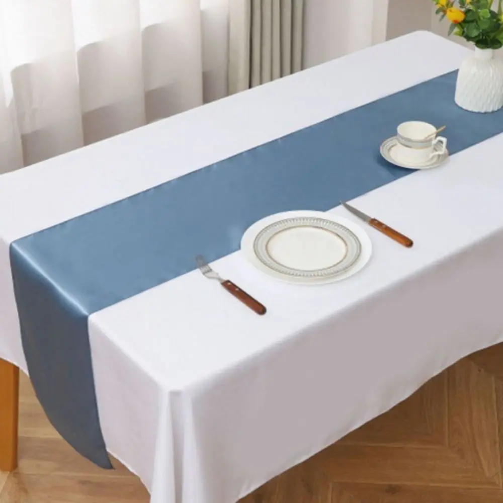 

3PCS Creative Elegant Satin Table Runner Classical Delicate Decorative Tablecloth 30x275cm Coffee Table Runner Wedding