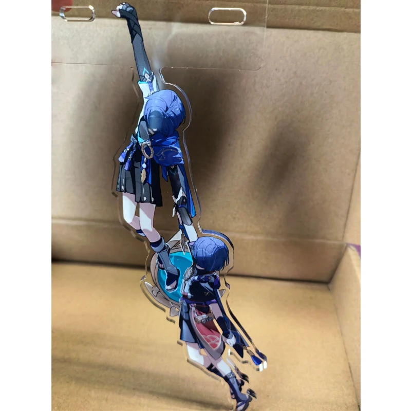 Scaramouche Kabukimono Hanging Acrylic Charm Anime Game Double Character Desk Edge Clip Display Ornament