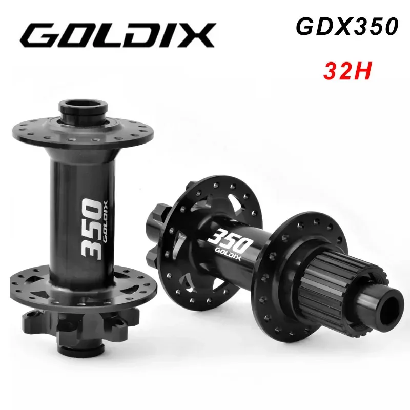 

GOLDIX GDX350 32H Light Bicycle Hub Sealed Bearing 6-bolt Disc Brake J-Bend 32 Holes Ratchet 26T BOOST MTB Hub for Shimano