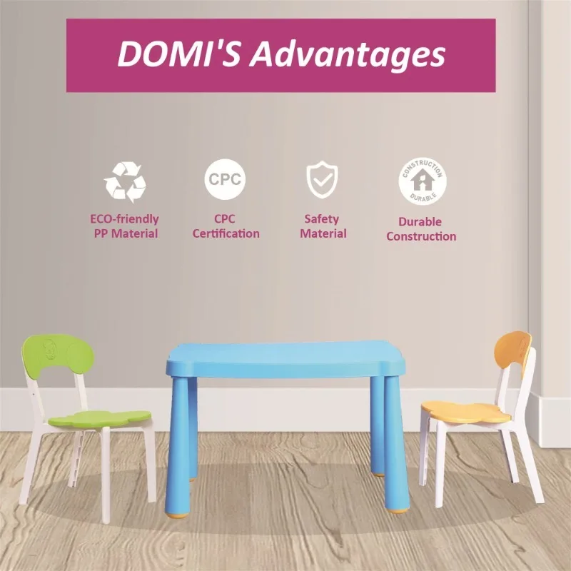 

Детский стол и стул, детский стол и стул, используемый для детской мебели в игровой комнате.