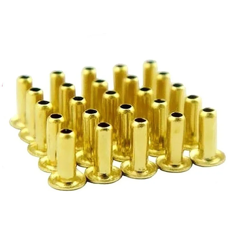 1000pcs M0.9*2.5 Brass Copper Hollow Rivet 0.9mm Brand Double-sided Circuit Board PCB Vias Nails