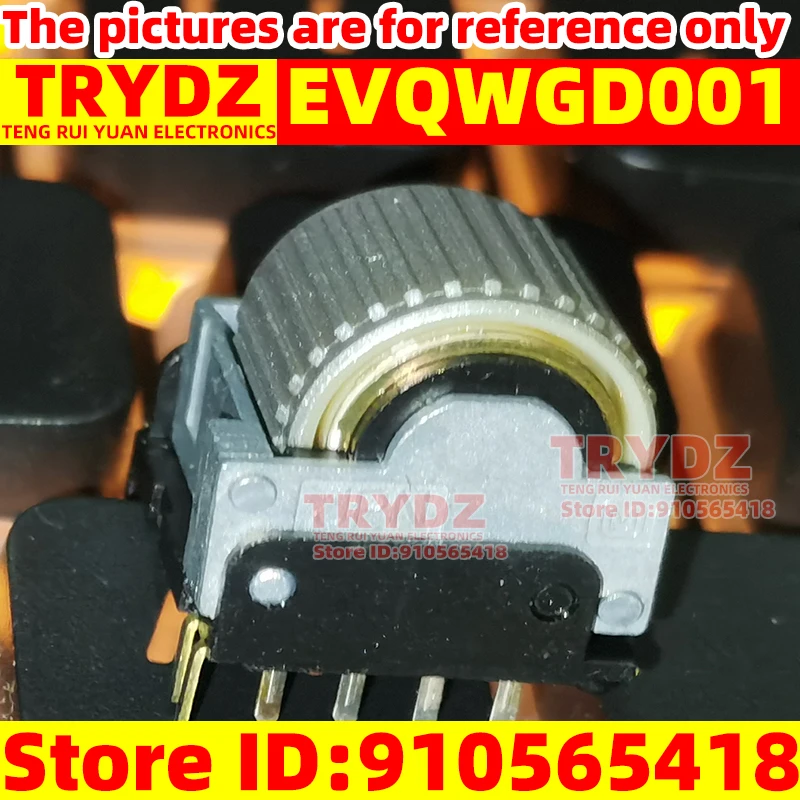 1pcs New CODER001 EVQWGD001 Encoder roller with press switch potentiometer 6-pin