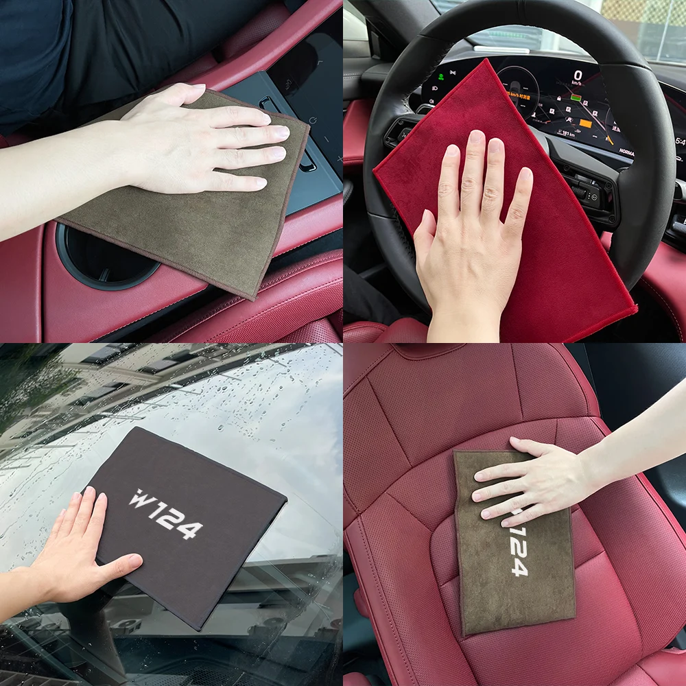 منشفة غسيل سيارات لمرسيدس بنز ، W124 ، GLA ، GLC ، ML ، GLB ، GLK ، GLE ، GLS ، G63 ، GLC43 ، G350d ، G500 ، GLE63 ، جلا43 ، خرقة تنظيف ، اكسسوارات السيارات