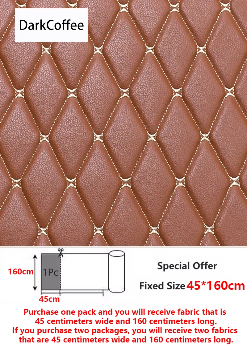 45/90x160 cm Speciale Aanbieding Geborduurde Plaid Stof Spons Tussenlaag Lederen Stoffen voor Auto-interieur Zitkussen decoratie