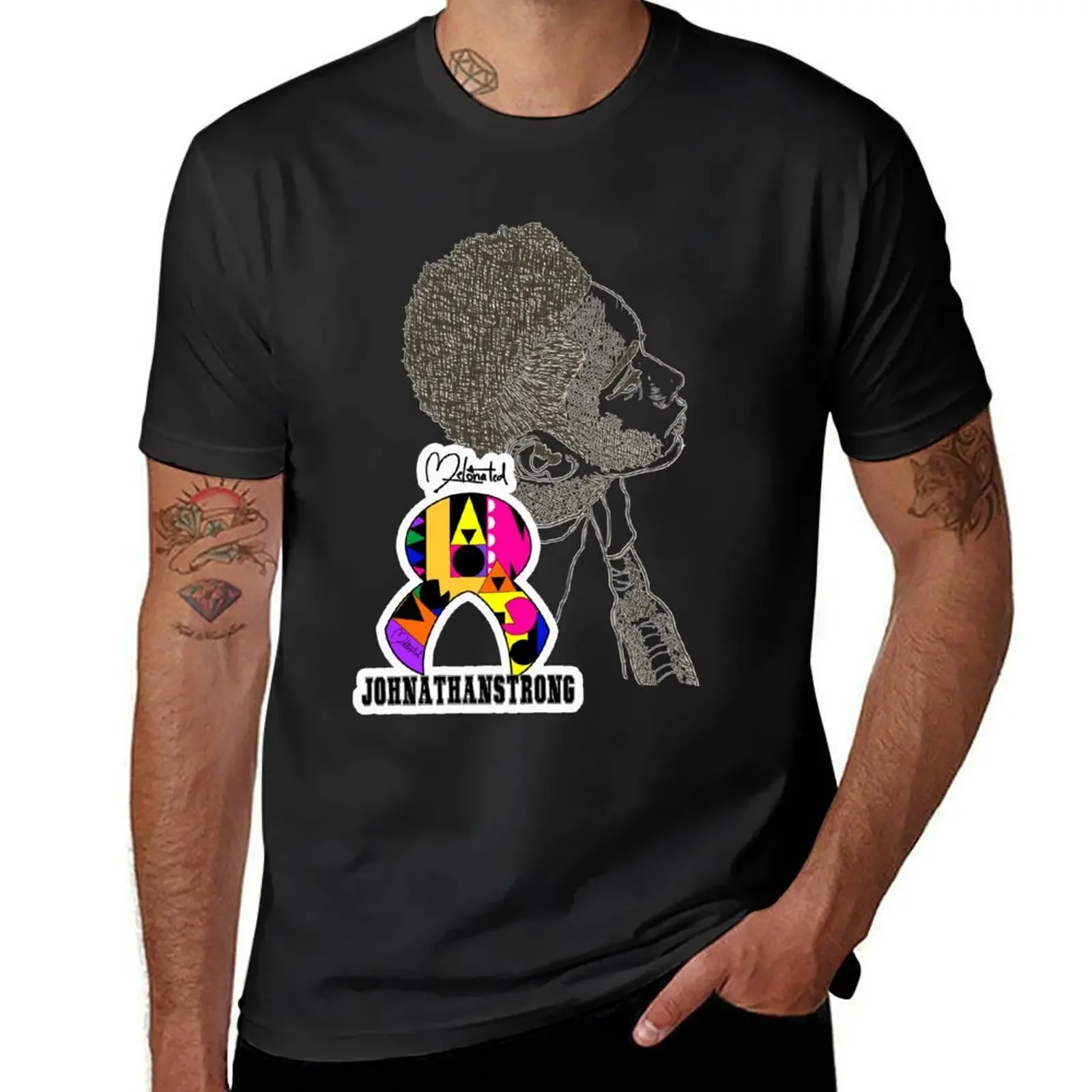 Melanated Melon-JOHNATHANSTRONG T-Shirt cotton graphic tees shirts graphic tee men