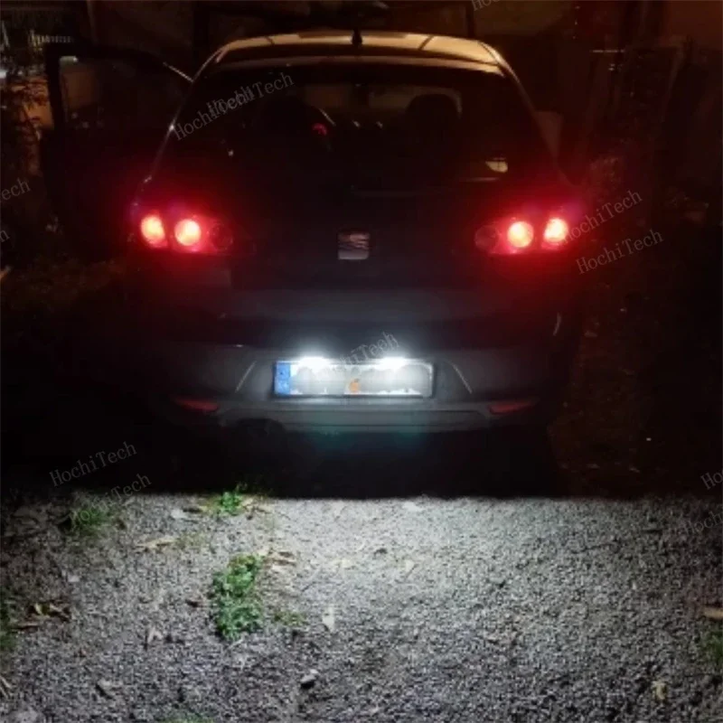 LED Number Plate Light Error Free License Plate Lamp For Seat Altea 2005-2009 Arosa Cordoba 6K 6L Leon 1M Toledo 5P Ibiza 6L