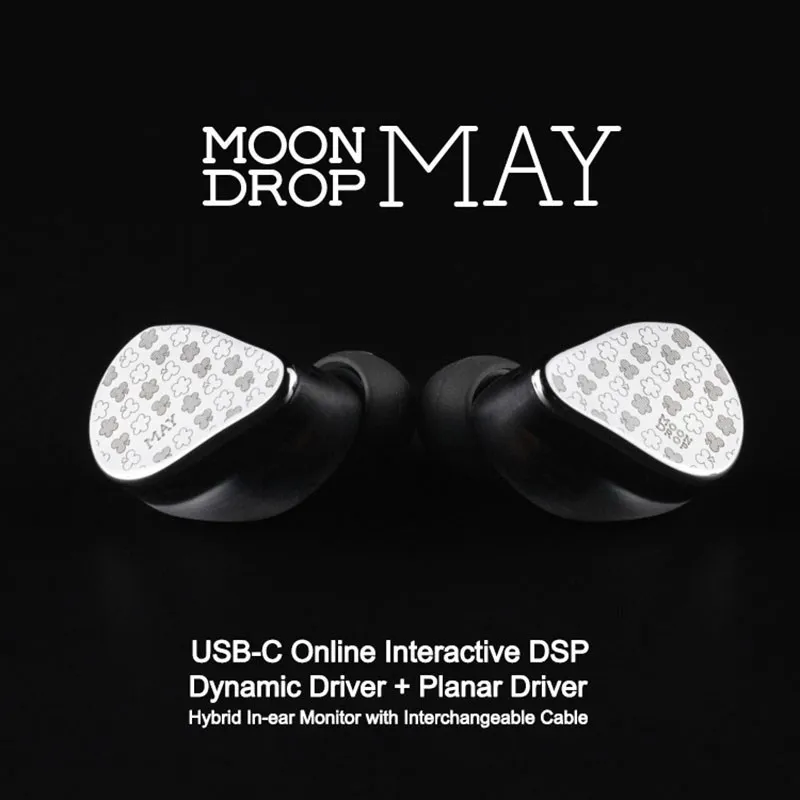 سماعات MOONDROP MAY DSP USB-C على الإنترنت التفاعلية DSP Dynamic Driver Planar Driver Hybrid داخل الأذن مع كابل قابل للتبديل #2