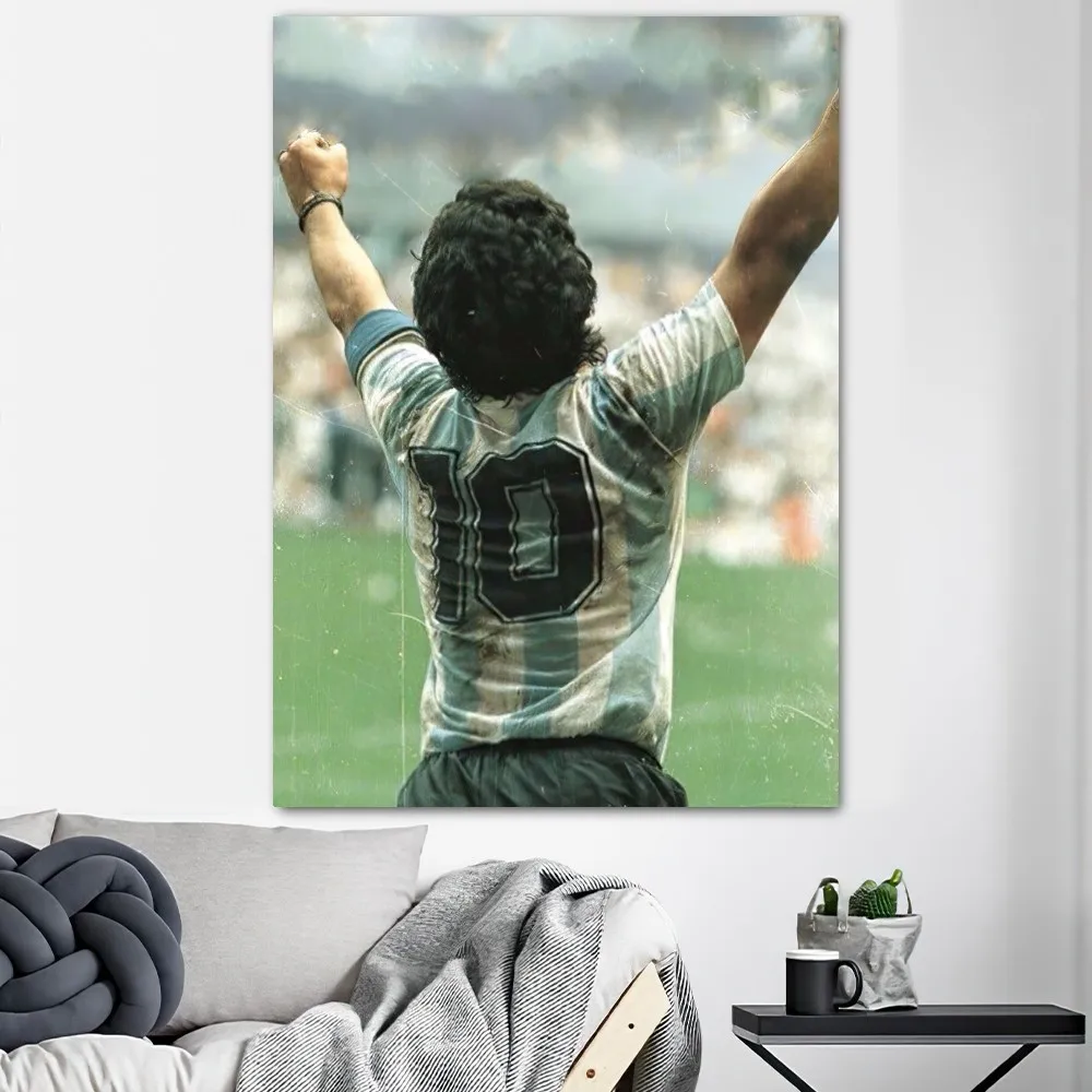 Diego Armando Maradona Poster Prints Wall Decals Sticker Pictures Living Room Home Decoration