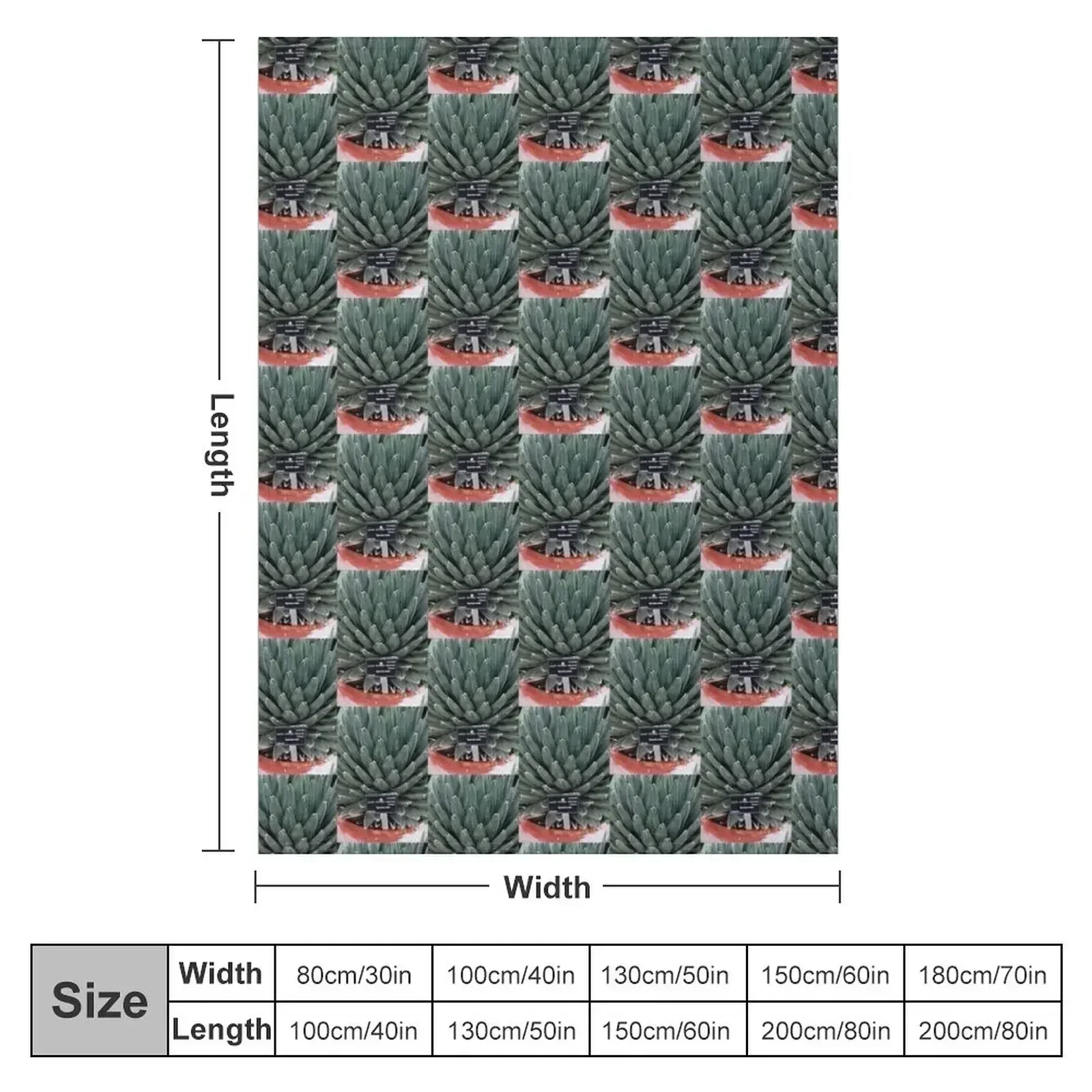 Agave Victoria Plant Photo Throw Blanket Luxury Throw Soft Plush Plaid Multi-Purpose Bed covers Decoratives Quilt Blankets