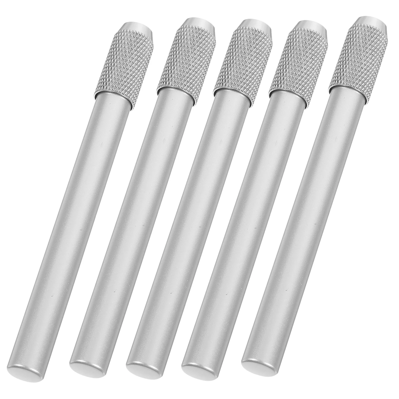 5 Pcs Tool Pencil Extender Pencils Case Stainless Steel Mechanical Crayon for Artists