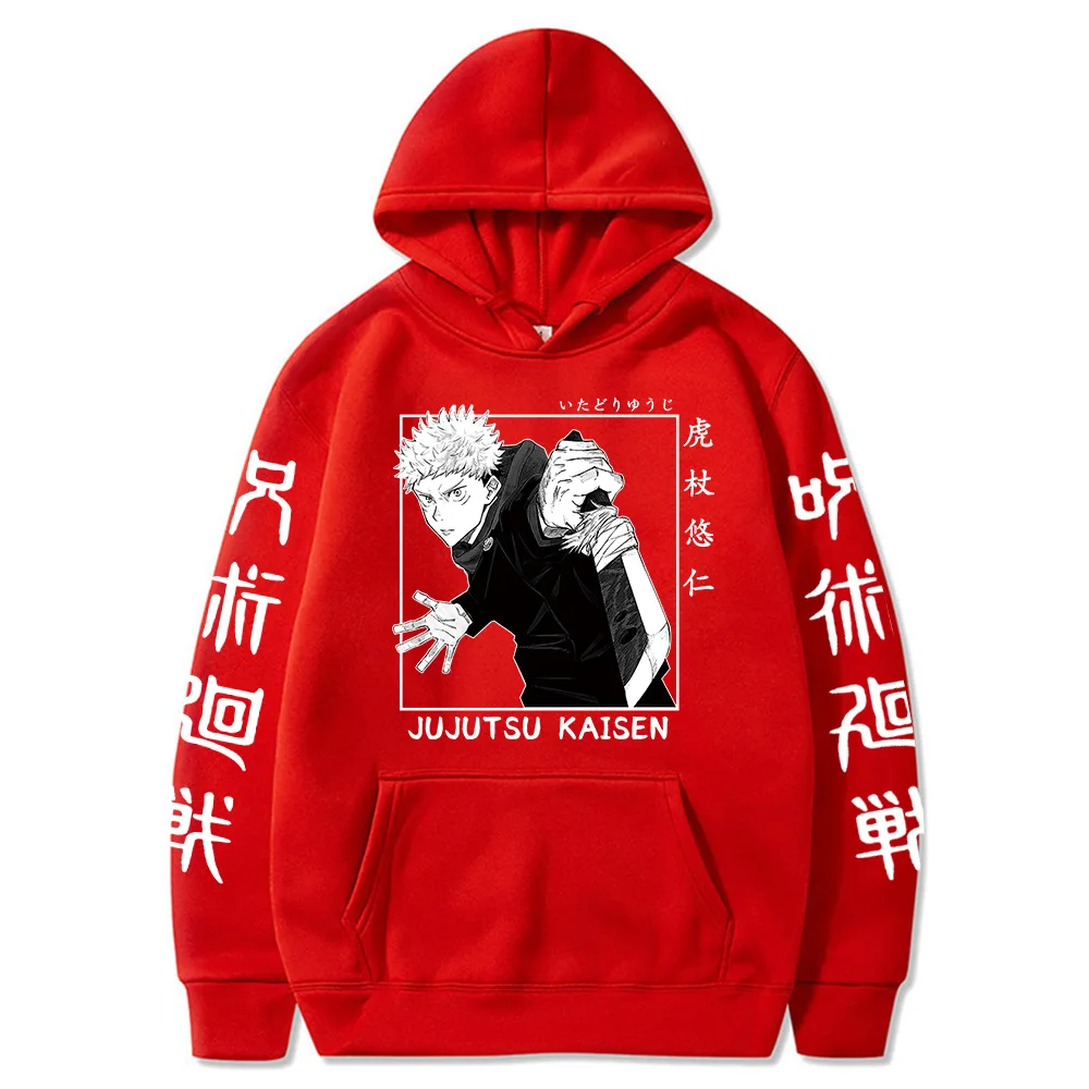 Jujutsu Kaisen Anime Characters Cartoon Characters Handsome Casual Hoodies Fashion Women's Clothing Street Style Sports