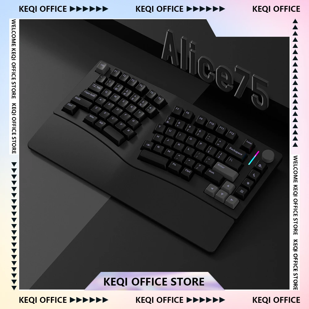 Feker Alice75 Mechanical Keyboard Kits Aluminum Hot Swap Bluetooth Gaming Keyboards Ergonomics Custom Pc Gamer Accessory Gifts