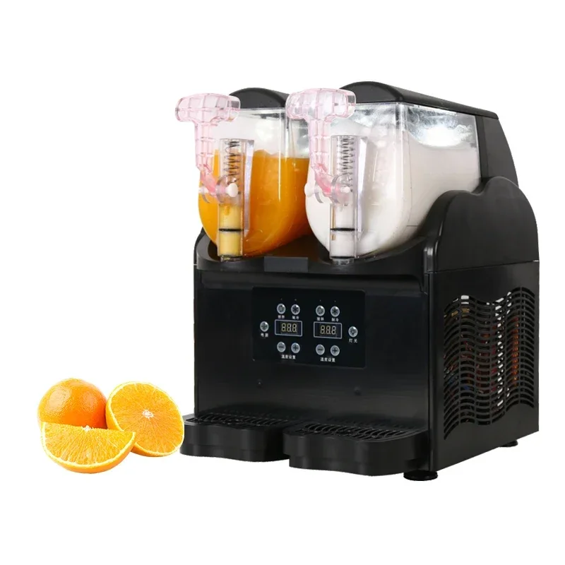 Two Bowls Slush Machine Slushie Machine With LED Light Cover