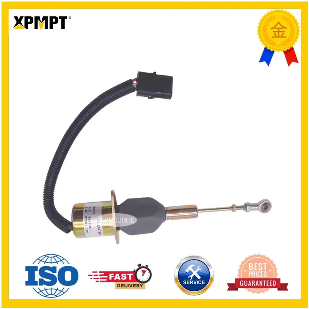 Agricultural Machinery Equipment Tractor Accessories RE53507 Flameout Solenoid Valve for John Deere 4555 4755 4955 4560 4760 New