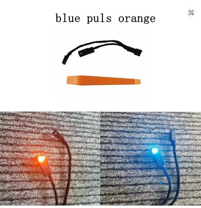 LED-Getränkehalter-Ambientebeleuchtung Orange/Eisblau Mittelkonsole Atmosphärenlampe Passend für BMW 3er F30 F31 F34 M3 4er F32 F33