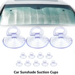 12PCS Car Window Suction Cup Car Glass Windshield Sunshade Suction Cups PVC Sucker Car Interior Accessories for Automotive Visor