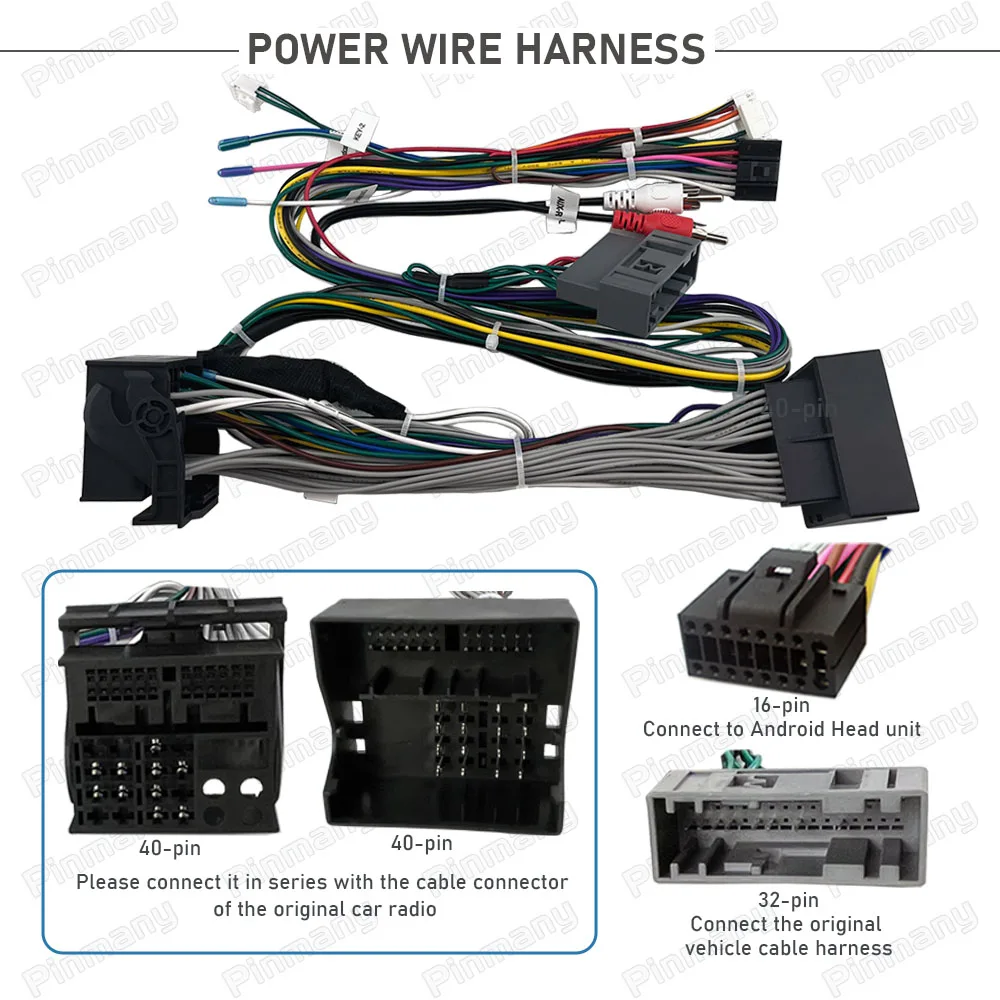 Car Radio Cable OPC2 Power Wire Harness Adapter with CAN Bus Decoder for Opel Astra H Zafira B Antara Vectra C Corsa D Meriva A