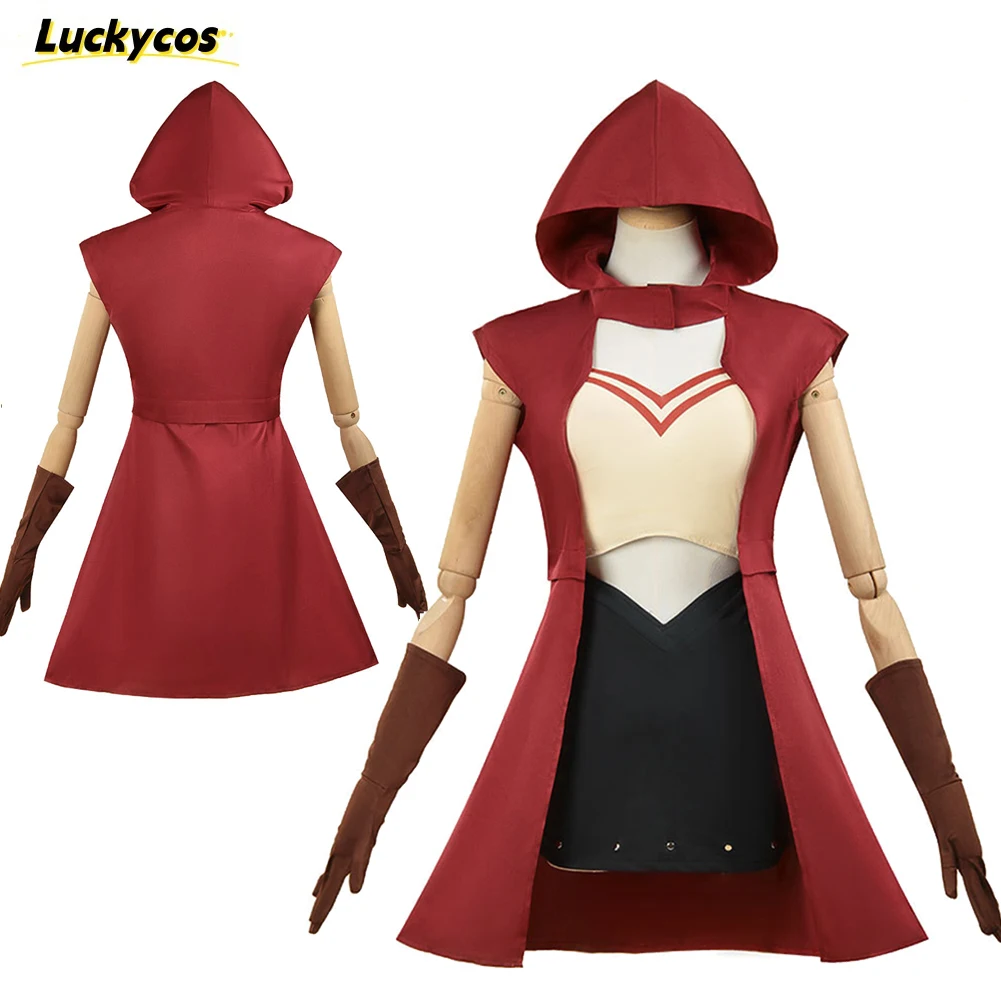 

Mariah Cosplay Costume Top Skirt Cloak Gloves Bizarre Anime Adventure Women Outfits Carnival Party Halloween Fantasia Suit