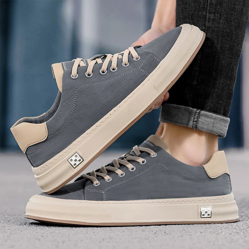 Versatile Lace-Up Men's Sneakers, Trendy Business Men's Shoes, Comfortable Casual Sports Shoes, Outdoor Men's Shoes Suitable for Walking and Hiking, Trendy Men's Sneakers view 6