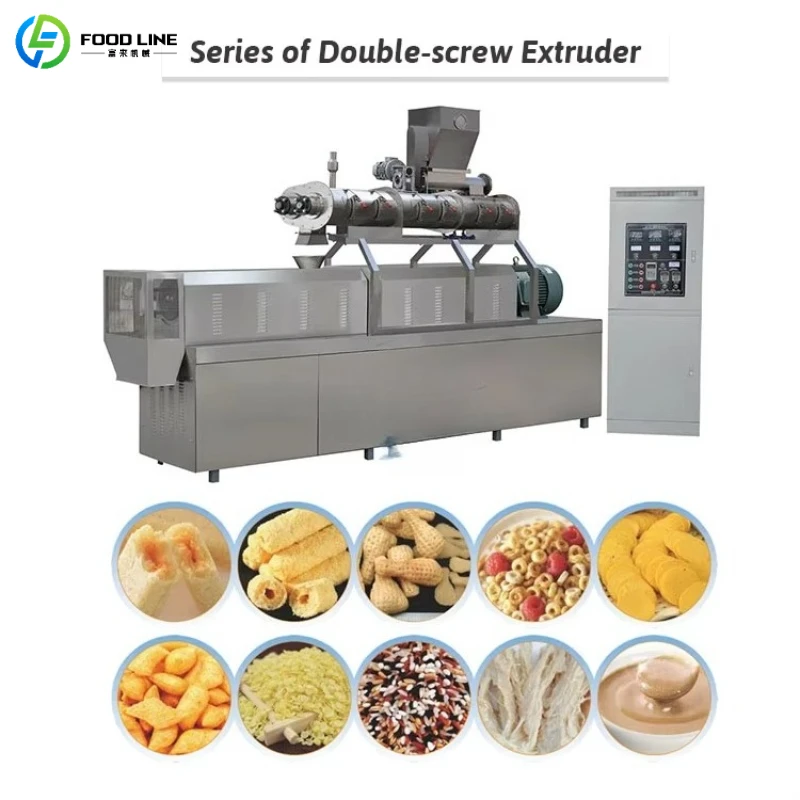 Customized Industrial Puffed Food Production Line Easy Cleaning Snack Production Line for Hygienic Production