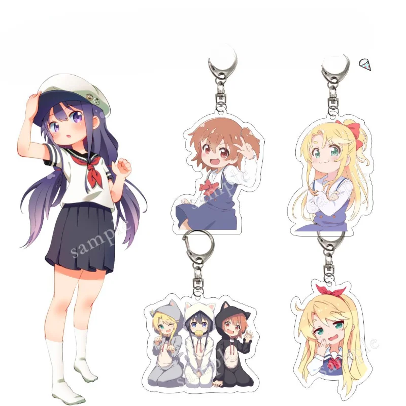 Hinata Hoshino Shirosaki Hana Popular Anime Peripheral Sandwich Double-sided Acrylic Keychain School Bag Pendant Student Gifts