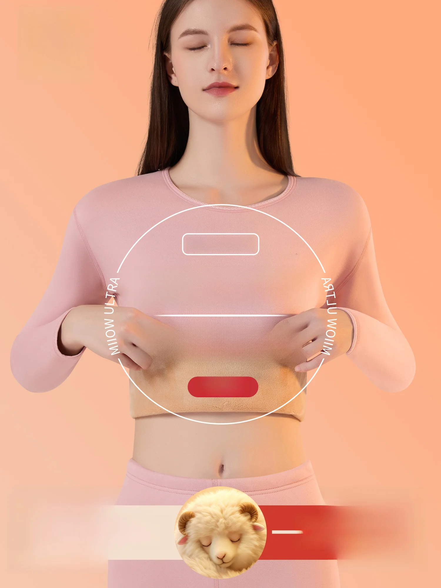 thiened-fce-women's-thermal-underwear-set-person-mommy-sle-long-sve-mid-ne-warmth-inner-wear-yarn-goat-camere