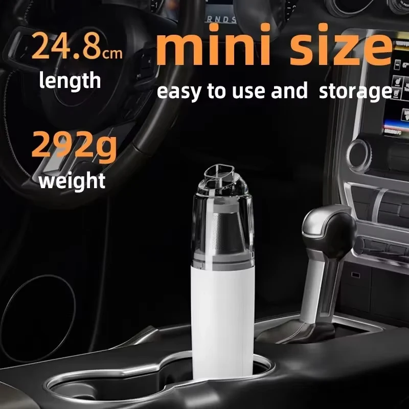 

Car Electric Vacuum Cleaner Household Small Mini Portable High Power Handheld Powerful Wireless Dust Collector Rechargeable