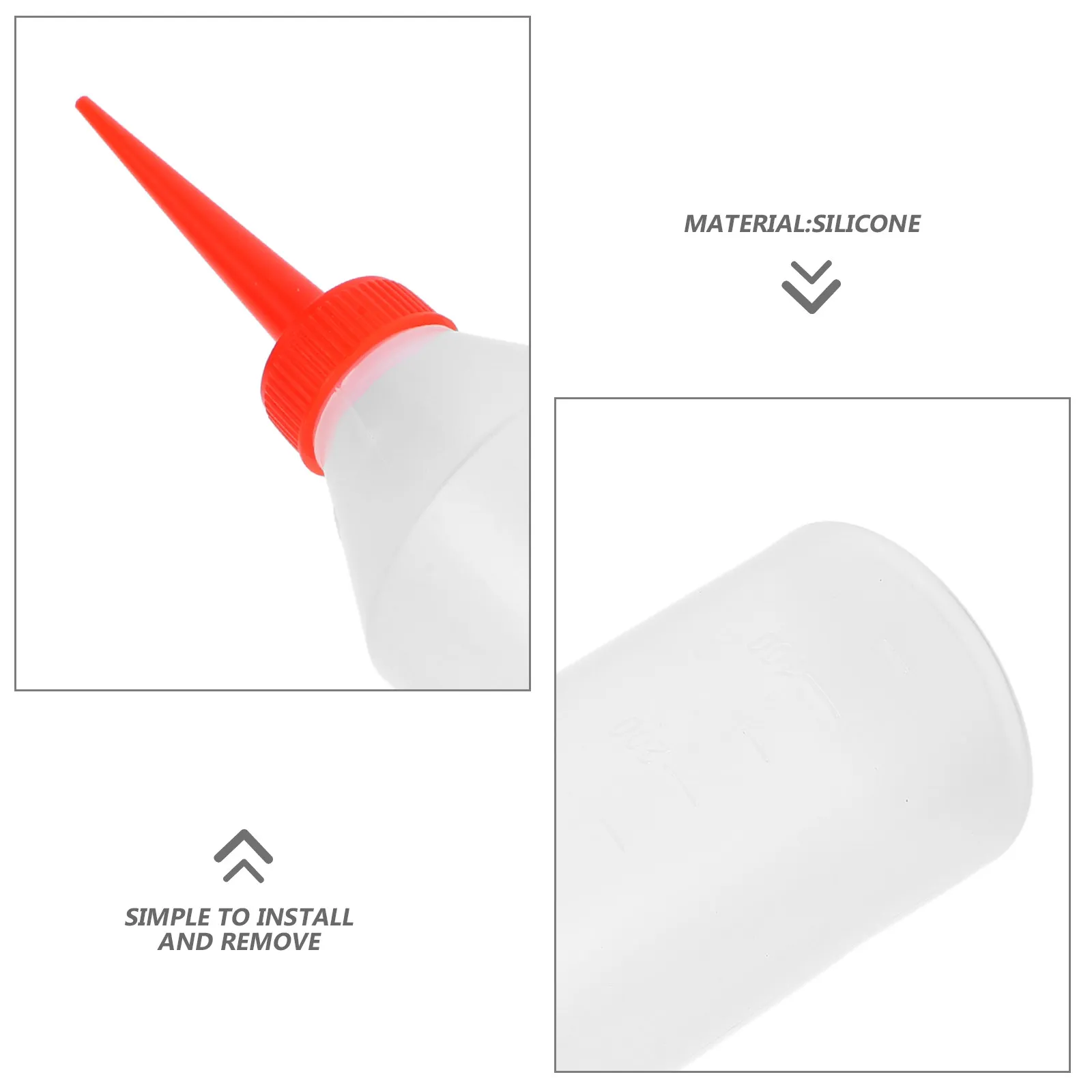 2Pcs Plastic Oil Dispensers Needle Tip Precision Squeeze Bottles Sewing Machine Embroidery Automotive Oil Injection