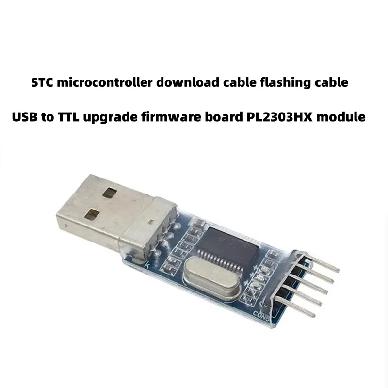 USB to TTL Upgrade Firmware Board PL2303HX STC Microcontroller Download Cable Module - Computer Accessories