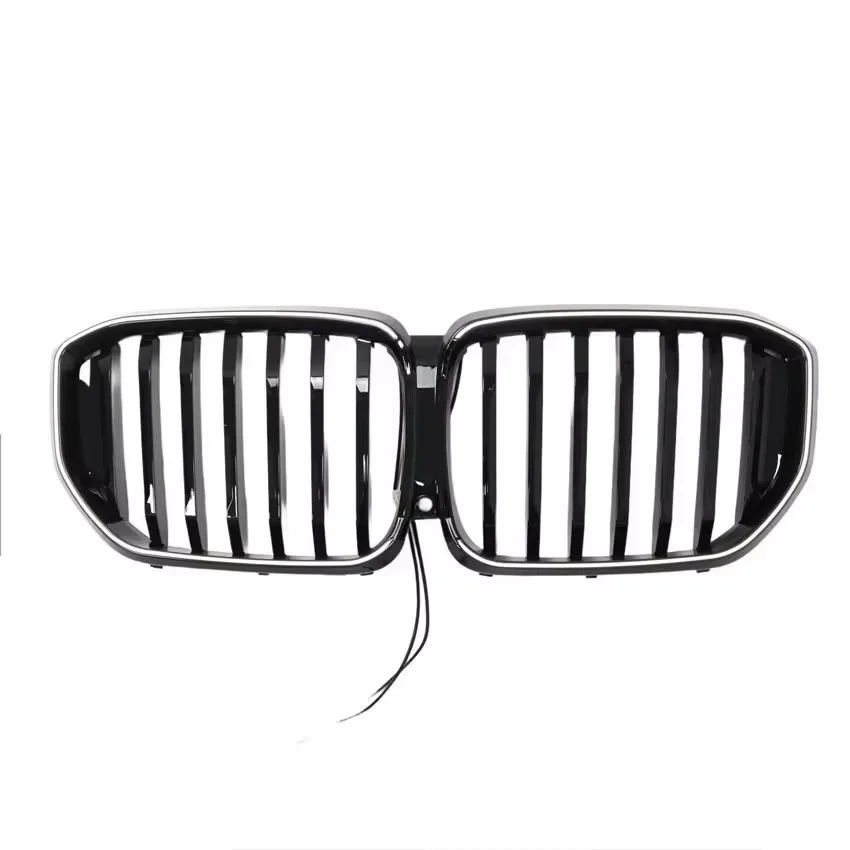 Vervangende voorbumper ABS racing grill voor BMW X5 G05 M-Sport LCI 2023-2025 Zwarte voorbumper upgrade naar X5M stijl LED grill